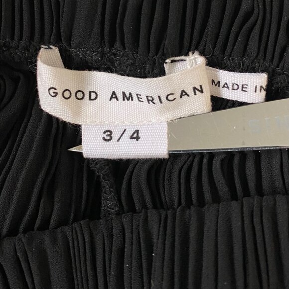 Good American Plisse Pleated Wide Leg Pant size 3/4 - L/XL - Picture 13 of 15